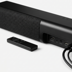 Soundbar — Speaker Grille and Port Detail Close-Up