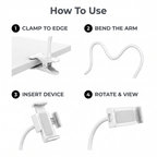 FlexArm Gooseneck Phone Holder — how to use step by step
