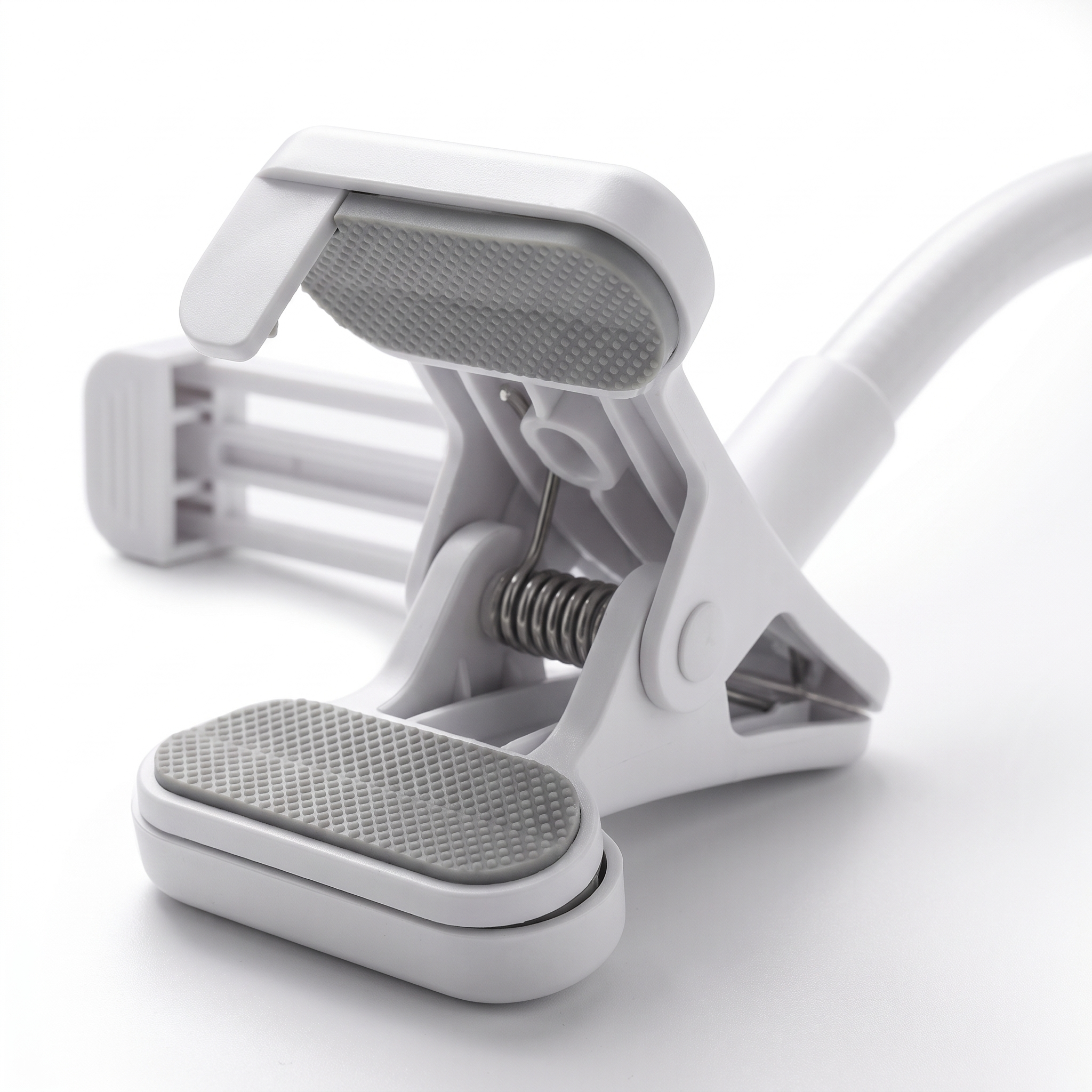 FlexArm Gooseneck Phone Holder — clamp mechanism closeup